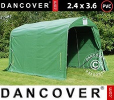 Tente 2,4x3,6x2,34m PVC, Vert