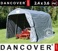 Tente 2,4x3,6x2,34m PVC, Gris