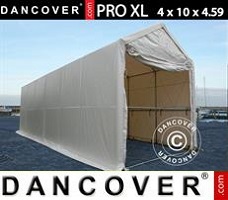 Tente 4x10x3,5x4,59m, PVC, Blanc