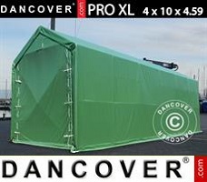 Tente 4x10x3,5x4,59m, PVC, Vert