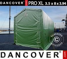Tente 3,5x8x3,3x3,94m, PVC, Vert