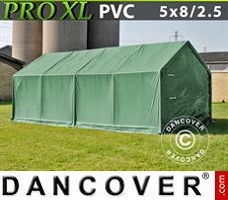 Tente 5x8x2,5x3,3m, PVC, Vert
