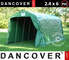 Tente 2,4x6x2,34m PVC, Vert