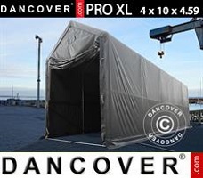 Tente 4x10x3,5x4,59m, PVC, Gris