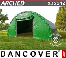 Tente 9,15x12x4,5m, PVC Vert