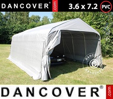 Tente 3,6x7,2x2,68m PVC, Gris