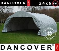 Tente 5,4x6x2,9m PVC, Gris